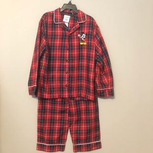 Mickey Mouse Christmas Pajamas Disney Store Sz 5-6